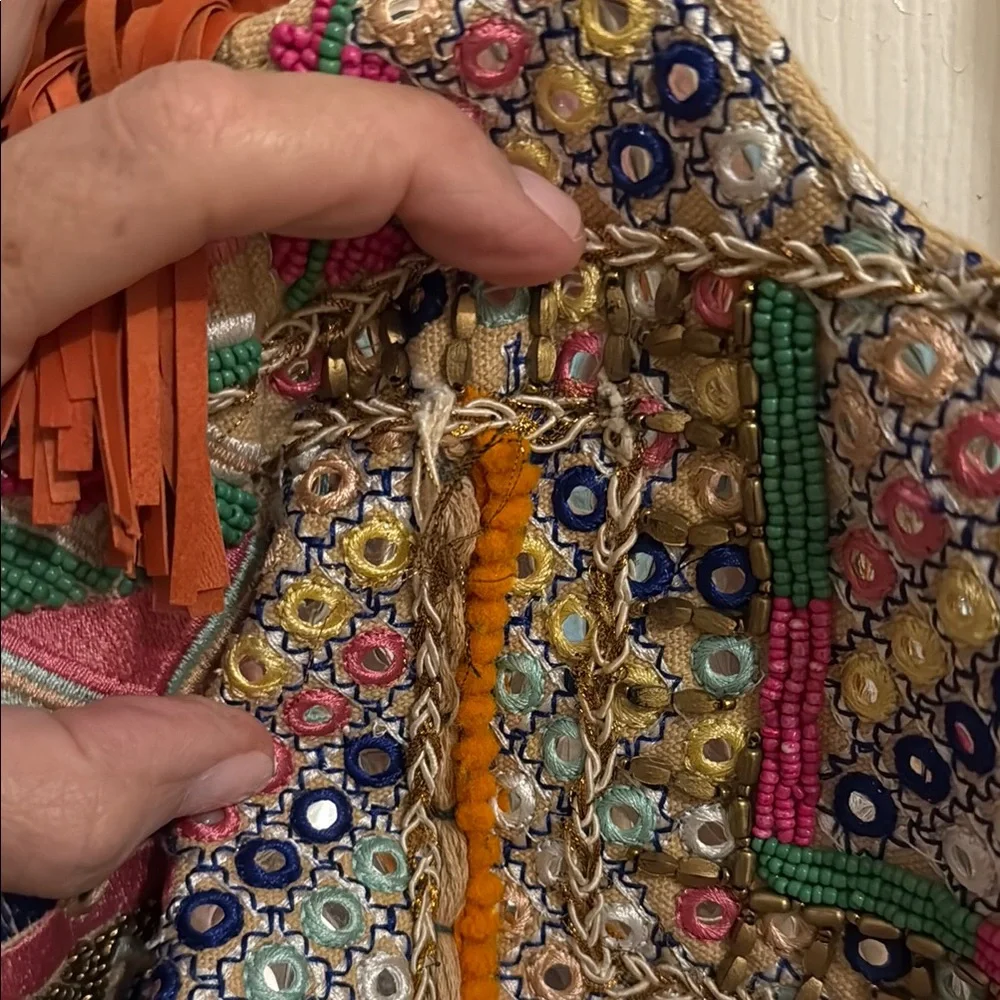 Banjara Bead & Mirror Hobo Bag